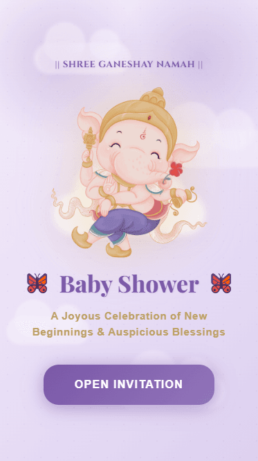 Auspicious Divine Baby Shower