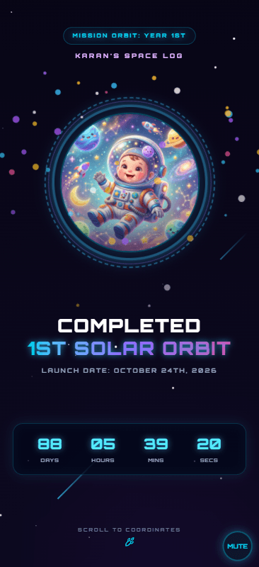 Space Astronaut Birthday Odyssey