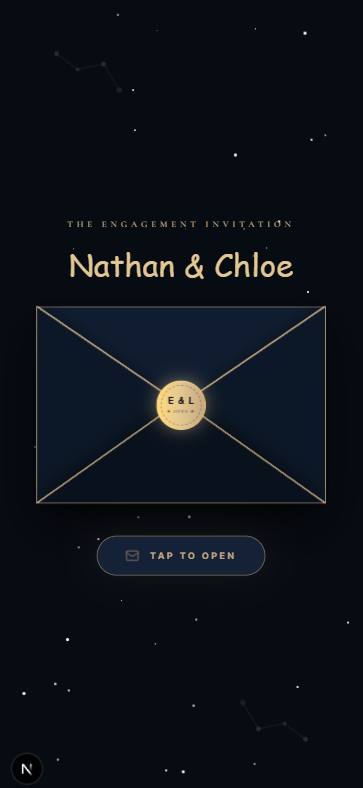 Starlight Night Engagement